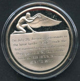 Space Achievement Silver Medal First Manned Landing on the Moon