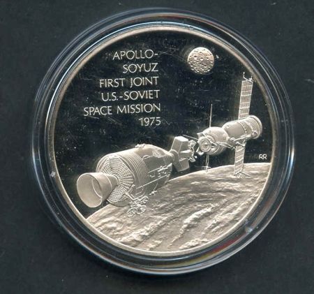 Space Achievement Silver Medal Apollo Soyuz