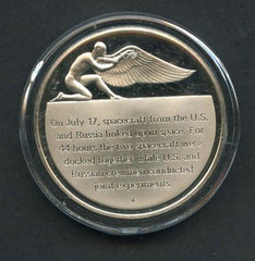 Space Achievement Silver Medal Apollo Soyuz