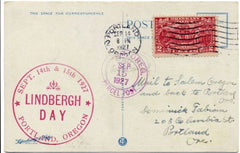 US 1927 Lindbergh Day PPC 644, Mt. Hood