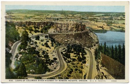 US 1927 Lindbergh Day PPC 644 PNS, Columbia River Hwy.