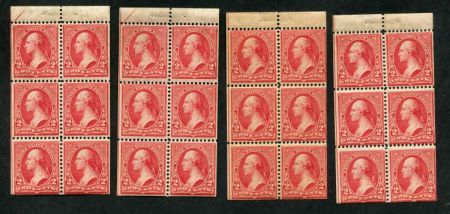 US 279bj Bureau & Regular Issues Ave - Fine 8 booklet panes