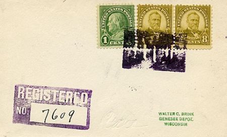 US New York, Edwards 632, 640 Fancy cancel Cover