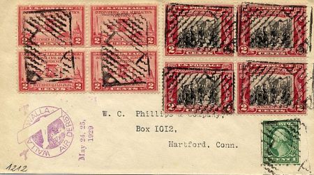 US Washington, Walla Walla 486, 650, 651 Fancy Cancel Cover