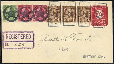 US Pennsylvania, Corry 632, 634, 636 Fancy cancel Cover, Star