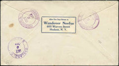 US New York, Hudson 295, 510 Fancy Cancel Cover