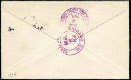 US Illinois, Chicago 635, 638, 540 Fancy Cancel Cover, "Paid" Cancel