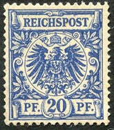 Germany 49 var F - VF NH Slight offset on gum