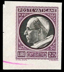Vatican 72 - 76 Error VF Imperf Proofs, ungummed as issued