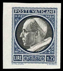 Vatican 72 - 76 Error VF Imperf Proofs, ungummed as issued
