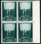 Vatican 99 Error Block F - VF NH Imperf at Right