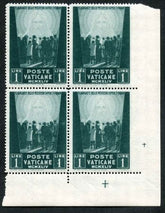Vatican 99 Error F - VF NH Imperf at Right