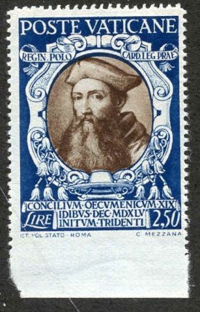 Vatican 117 Error F - VF NH Imperf Bottom Margin