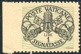 Vatican J11 Error F - VF NH Imperf at left