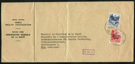 Switzerland Officials 5O4 - 5O5 VF on Cover to Austria