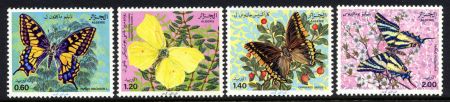Algeria 668 - 671 NH Butterfly set of 4