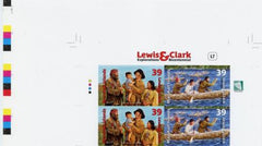 Marshall Is. 885 Imperf Block of 4, Lewis & Clark