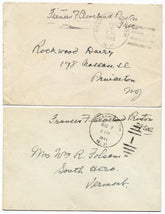 Autographs Frances F. Cleveland 2 Free Frank Covers, NH History