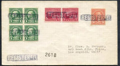 US Indiana, Mishawaka 552, 561, 681 Fancy Cancel Cover, "Registered"
