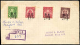US Illinois, Milford 552, 554, 654, 657 Fancy Cancel Cover