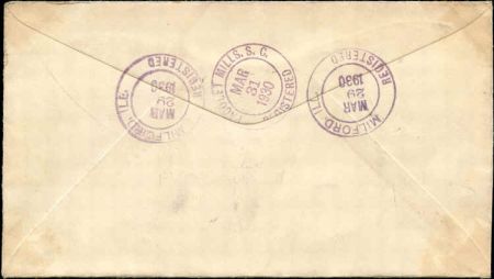 US Illinois, Milford 552, 554, 654, 657 Fancy Cancel Cover
