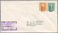 US Illinois, New Lenox 563, 638 Fancy Cancel Cover, "NL"