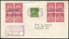 US Illinois, Lockport 552, 682 Fancy Cancel Cover