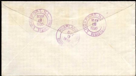 US Illinois, Lockport 652, 683 Fancy Cancel Cover