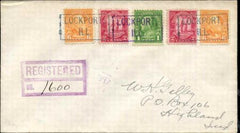US Illinois, Lockport 552, 638, 683 Fancy Cancel Cover