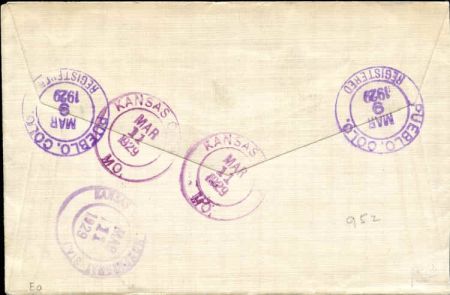 US Colorado, Pueblo Fancy Cancel Cover, Star