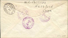 US Connecticut, Plantsville Fancy Cancel Cover, Star