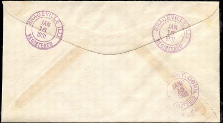 US Illinois, Braceville 552, 562, 638 Fancy Cancel Cover, "B" Cancel