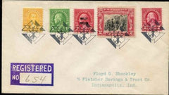 US Kentucky, Ed 552, 554, 562, 646, 651 Fancy Cancel Cover, Knights of Columbus