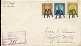 US Indiana, West Baden 556, 557, 560 Fancy Cancel Cover