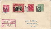 US Indiana, Twelve Mile 563, 651, 683, 688 Fancy Cancel Cover