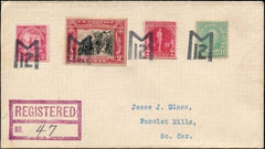 US Indiana, Twelve Mile 563, 651, 683, 688 Fancy Cancel Cover