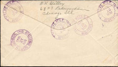 US Indiana, Twelve Mile 563, 651, 683, 688 Fancy Cancel Cover