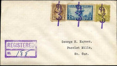US Indiana, Schererville 556, 560, 650 Fancy Cancel Cover