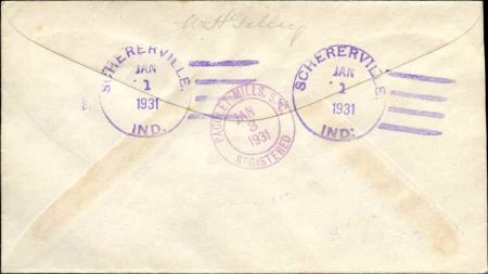 US Indiana, Schererville 556, 560, 650 Fancy Cancel Cover