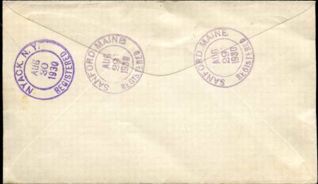 US Maine, Sanford 552, 558, 645, 682, 688 Fancy Cancel Cover