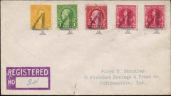 US West Virginia, Big Four 554, 557, 564, 688 Fancy Cancel Cover, "4" Cancel
