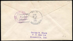 US West Virginia, Big Four 554, 557, 564, 688 Fancy Cancel Cover, "4" Cancel