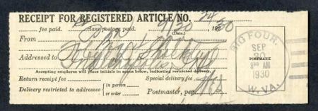 US West Virginia, Big Four 554, 557, 564, 688 Fancy Cancel Cover, "4" Cancel