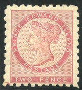 Prince Edward Island 1 Heavily Hinged F - VF Rare Stamp cv $700
