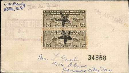 US New Hampshire, Alton C8 Fancy Cancel Cover, Star