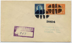 US Pennsylvania, Sharpsville 557, 558 Fancy Cancel Cover