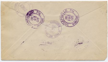 US Pennsylvania, Sharpsville 552, 685 Fancy Cancel Cover