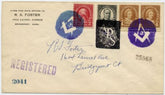 US Pennsylvania, Sharon, 554, 556, 559 Fancy Cancel Cover Masonic symbol