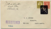 US Pennsylvania, Sharon 560, 561 Fancy Cancel Cover "APS" in Rectangle