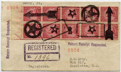 US Pennsylvania, Corry 689 Fancy Cancel Cover, Arrow, Star